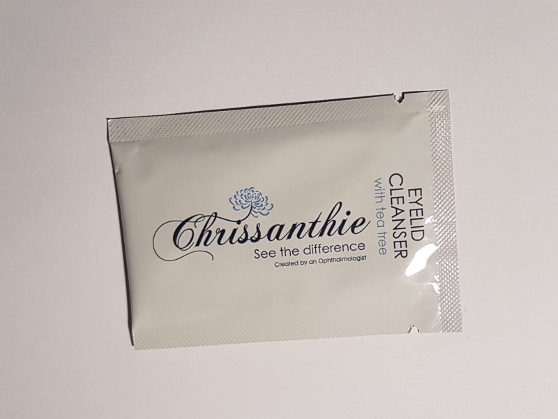 Chrissanthie eyelid Cleanser Client Sample sachets (5 x 3m Sachets)